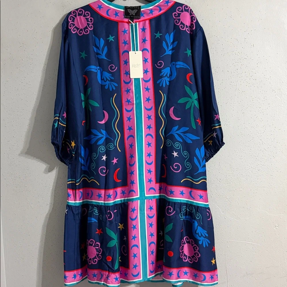 NWT Johnny Was Jade Selena Mini Dress Multicolor Embroidered dress - Picture 5 of 14